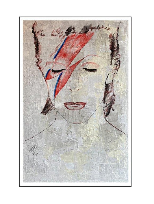 Maryam Bashari Rad - Schilderij - Second day with David Bowie