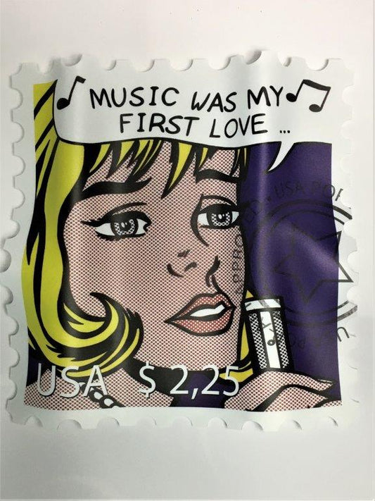 Ad van Hassel - Kunstcadeau - Art Stamp - Roy Lichtenstein II