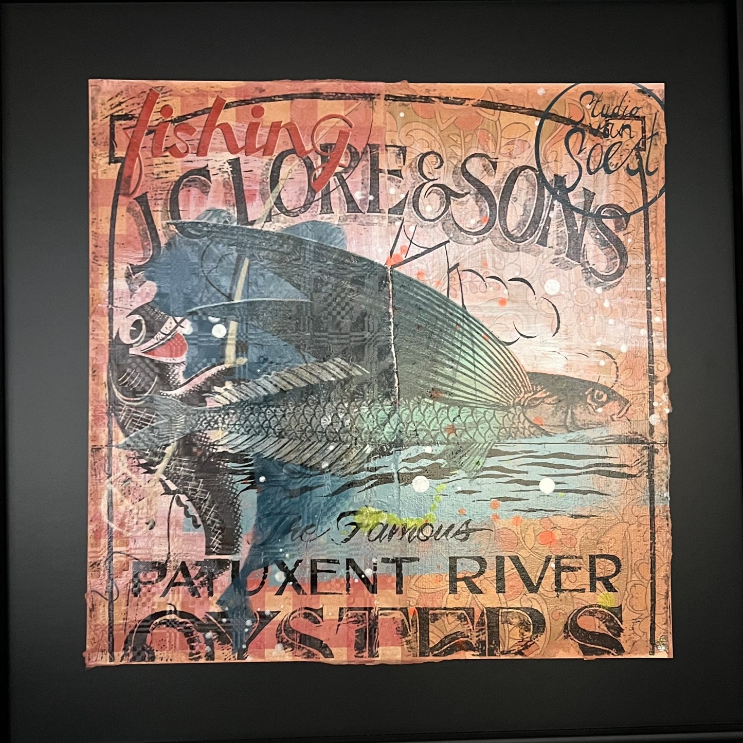 Suzanne van Soest - Zeefdruk - Flying Fish