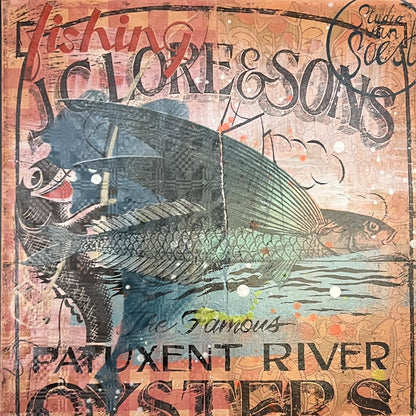 Suzanne van Soest - Zeefdruk - Flying Fish