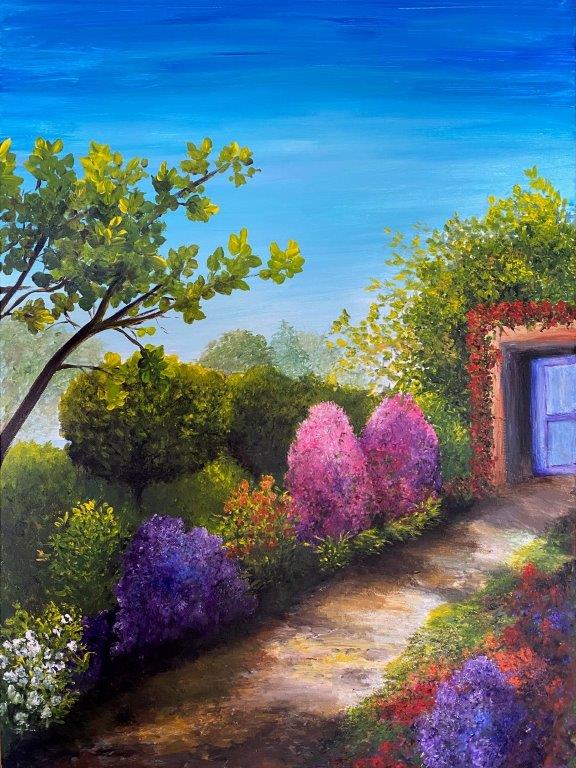 Betty Besselsen - Schilderij - Sweet little garden