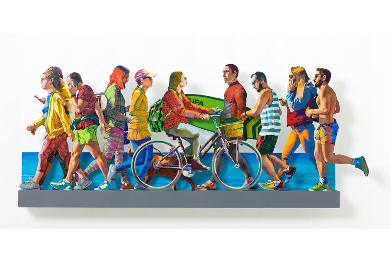 David Gerstein - Wall Sculpture - Beach Promenade - Left