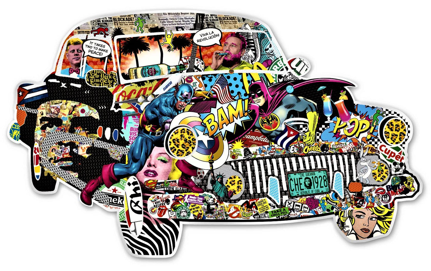 Michael Daniels - Pop-Art "The Cuban freedom car"