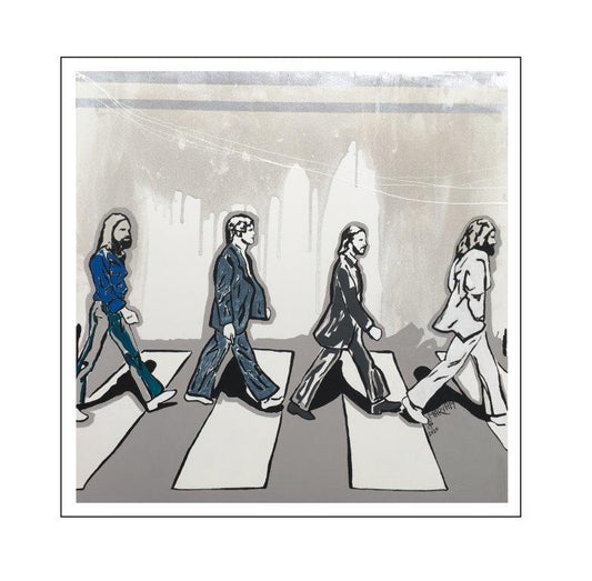 Maryam Bashari Rad - Schilderij - The beatles, Abbey road album cover