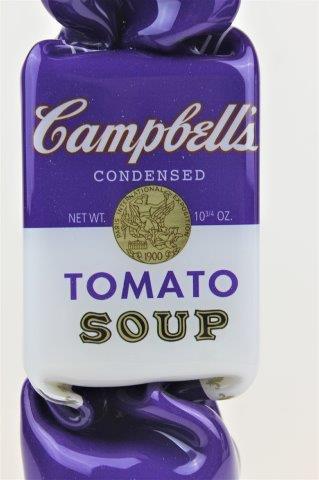 Ad van Hassel - Art Candy - Campbell's soup paars