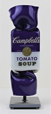 Ad van Hassel - Art Candy - Campbell's soup paars