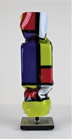 Ad van Hassel - Art Gift - Art Candy Toffee - Mondrian 33cm