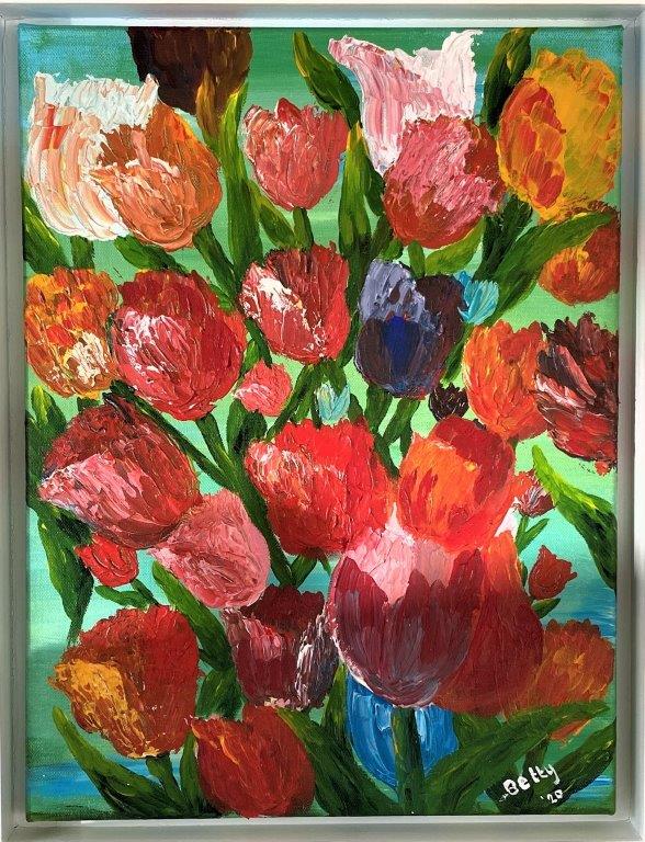 Betty Besselsen - Schilderij - Tulpen