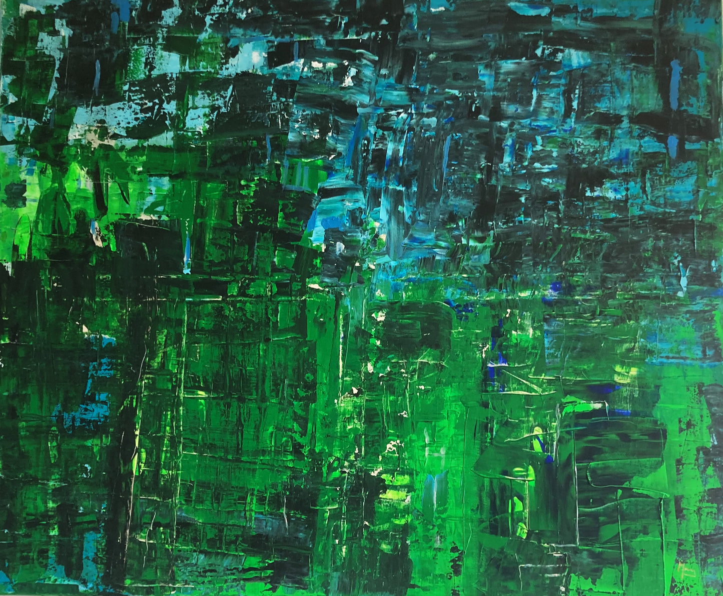 Janny van Beurden - Schilderij - Jungle