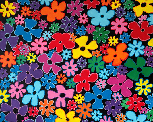 Janny van Beurden - Schilderij - Power Flower