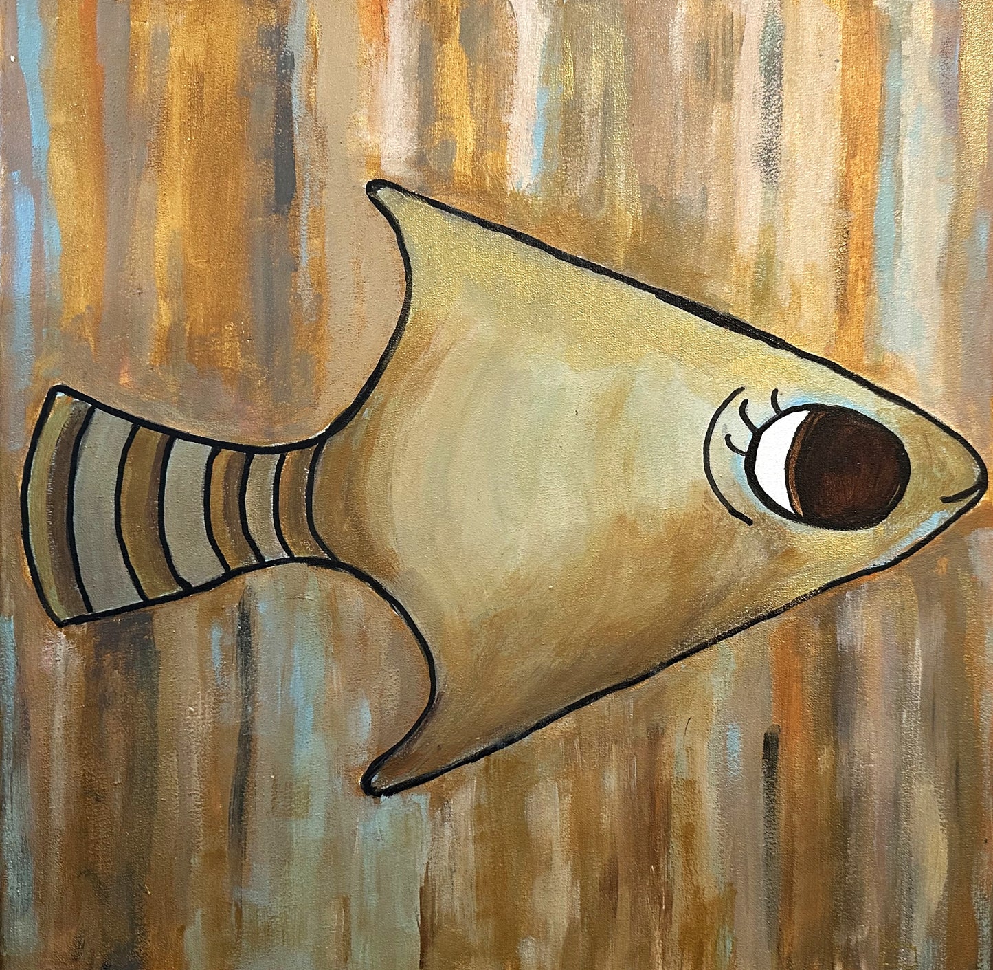 Janny van Beurden - Schilderij - Vis 1