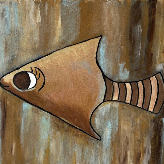 Janny van Beurden - Schilderij - Vis 2