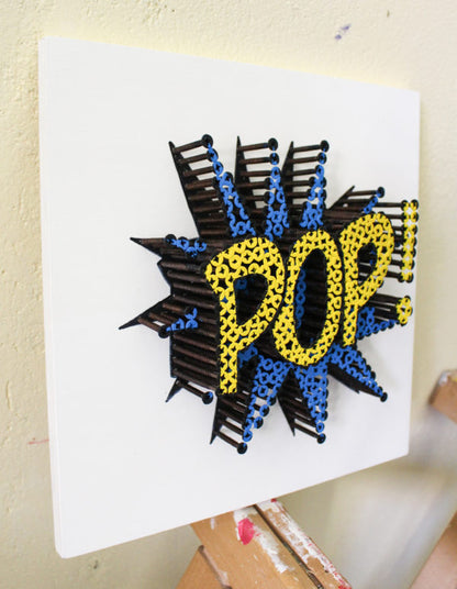 Alessandro Padovan - Screw art - Mini Pop blauw