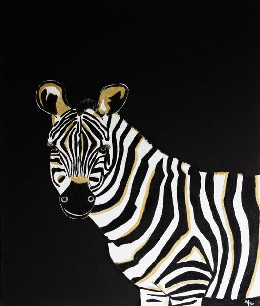 Janny van Beurden - Schilderij - Zebra