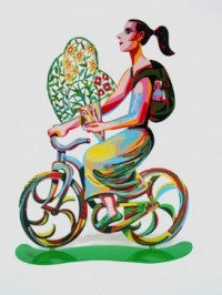 David Gerstein -Kunst Cadeau -  Rider with flowers