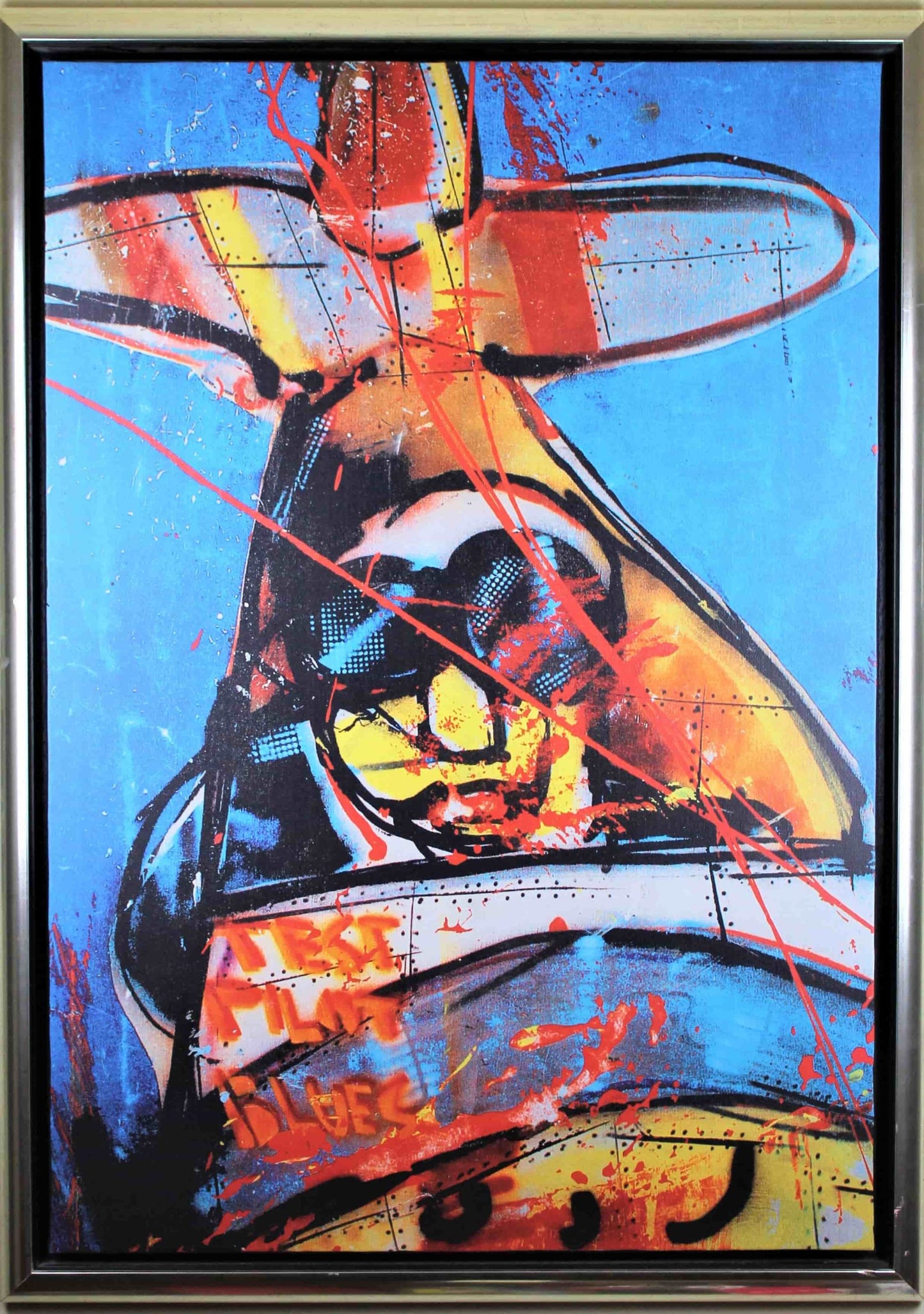 Herman Brood - Giclee op linnen- Test pilot blues