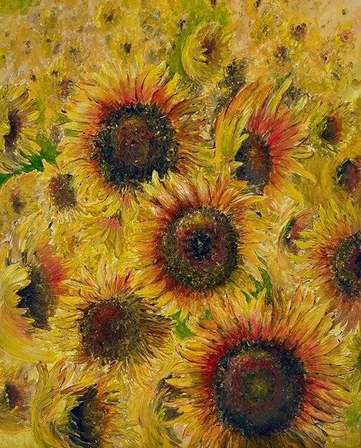 Betty Besselsen - Schilderij - Le chaleur des fleurs